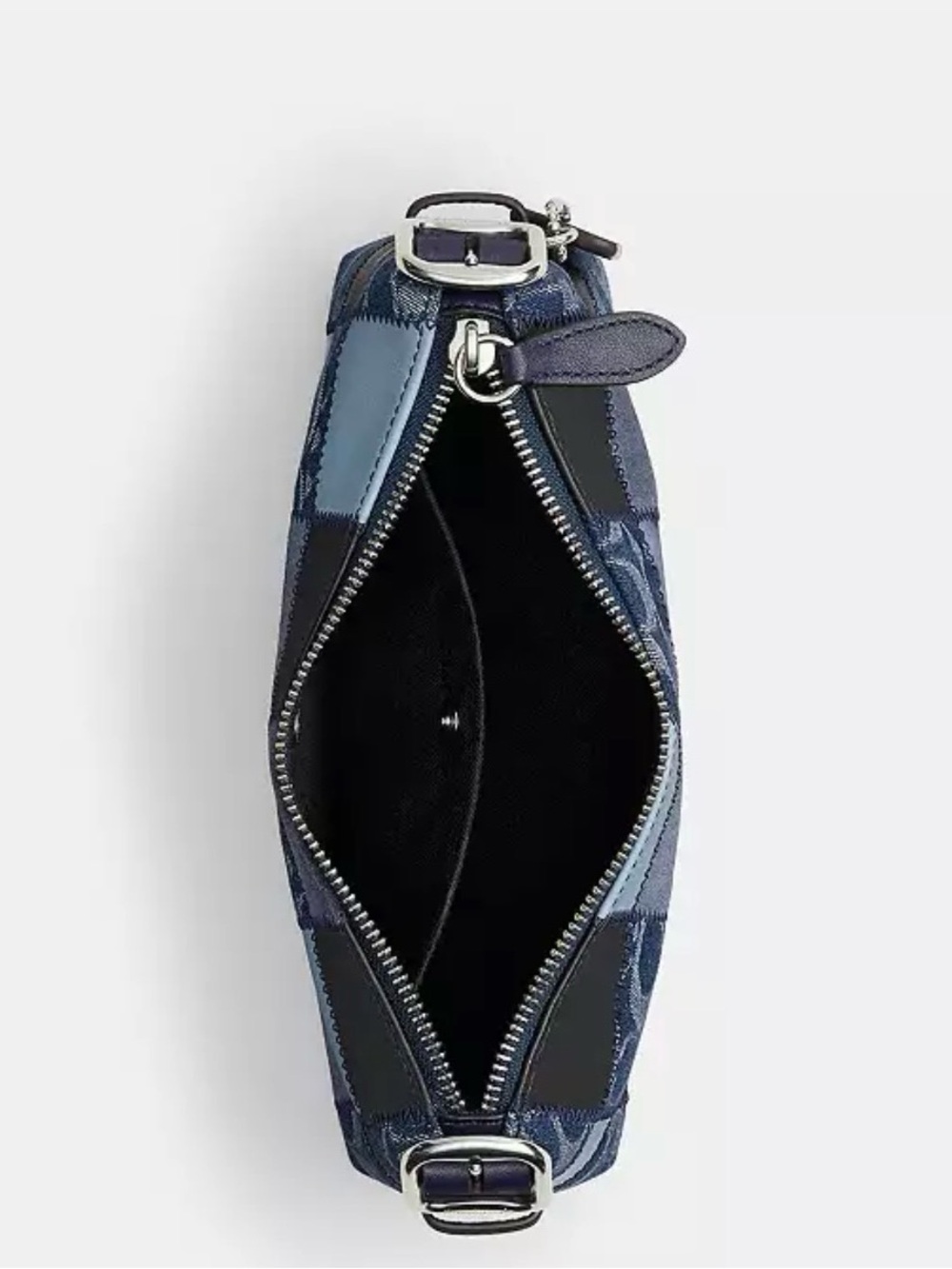 Coach Coachtopia Alter Ego Small Slouchy Shoulder Bag Blue Denim Sig Multi CFF99 - Picture 4 of 7